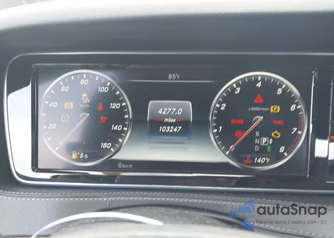 2016 Mercedes-Benz S 550 4Matic z USA, uszkodzony, nr VIN WDDUG8FBXGA219594